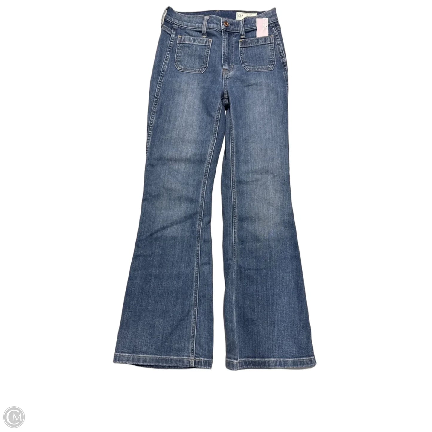 Jeans Flared By Gap In Blue, Size: 0
