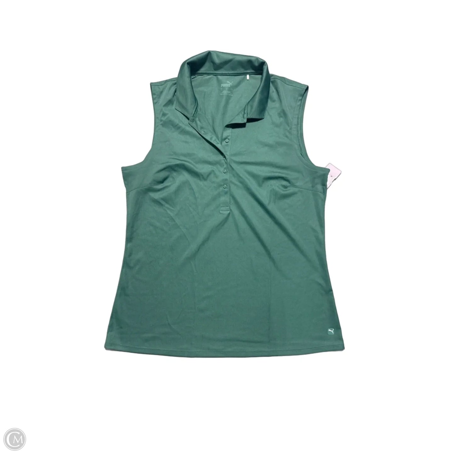 Tank Top By Puma In Green, Size: L