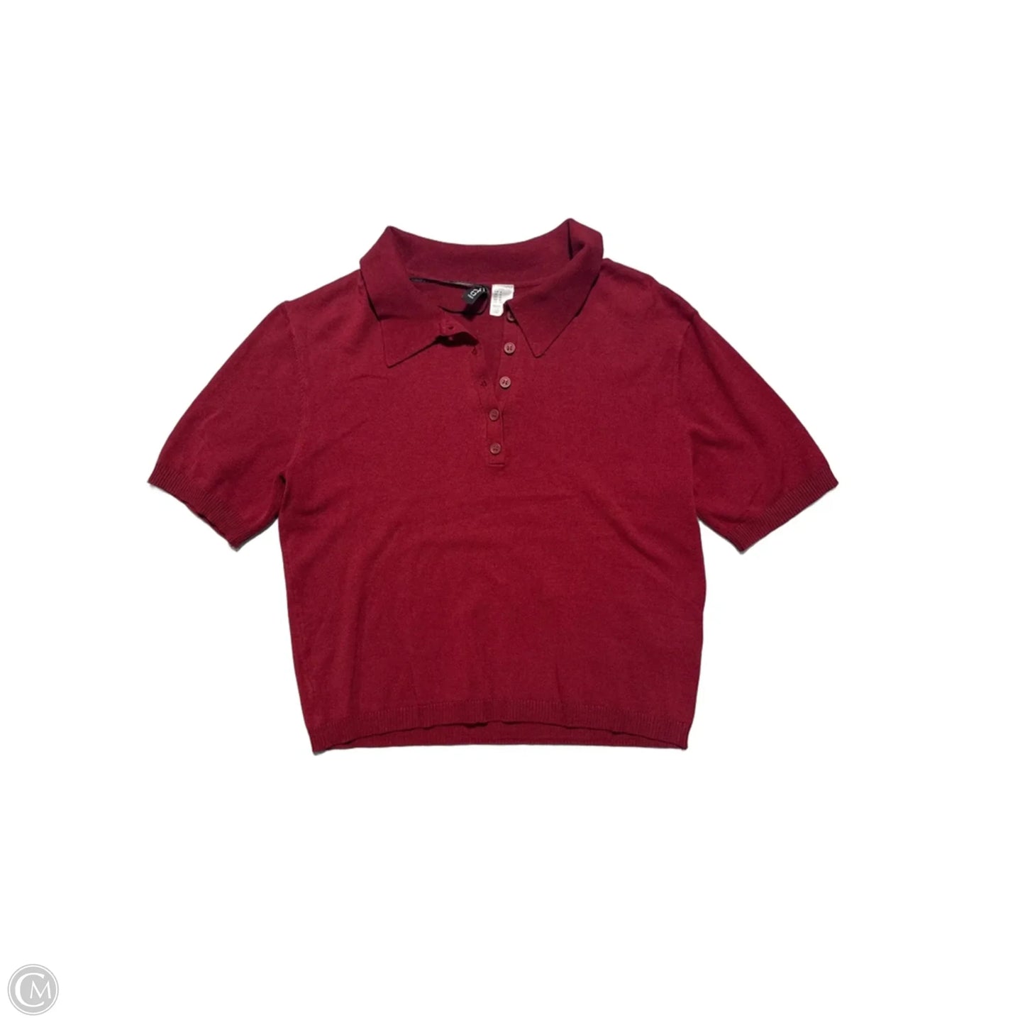 Top Short Sleeve By Divided In Red, Size: M