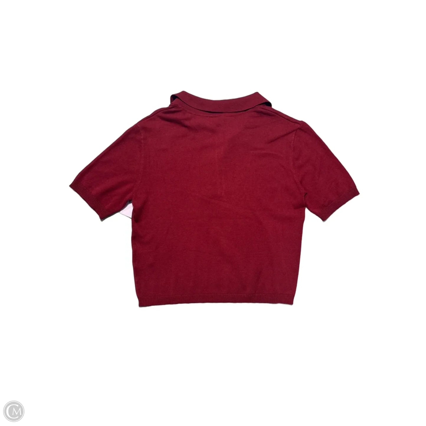 Top Short Sleeve By Divided In Red, Size: M