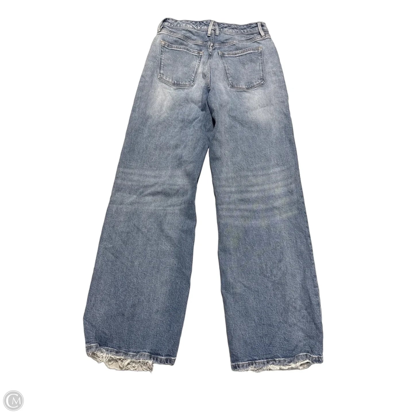 Jeans Wide Leg By Good American In Blue, Size: 4