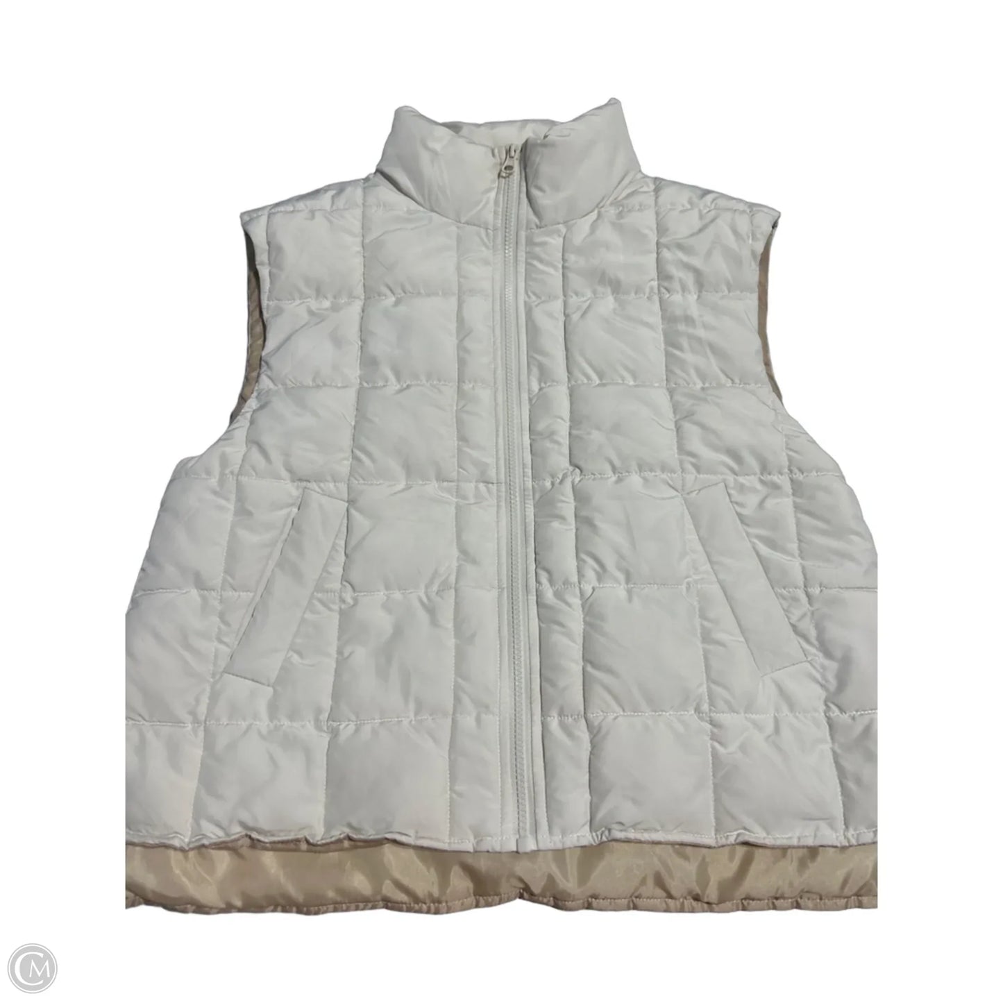 Vest Puffer & Quilted By New In In White, Size: M