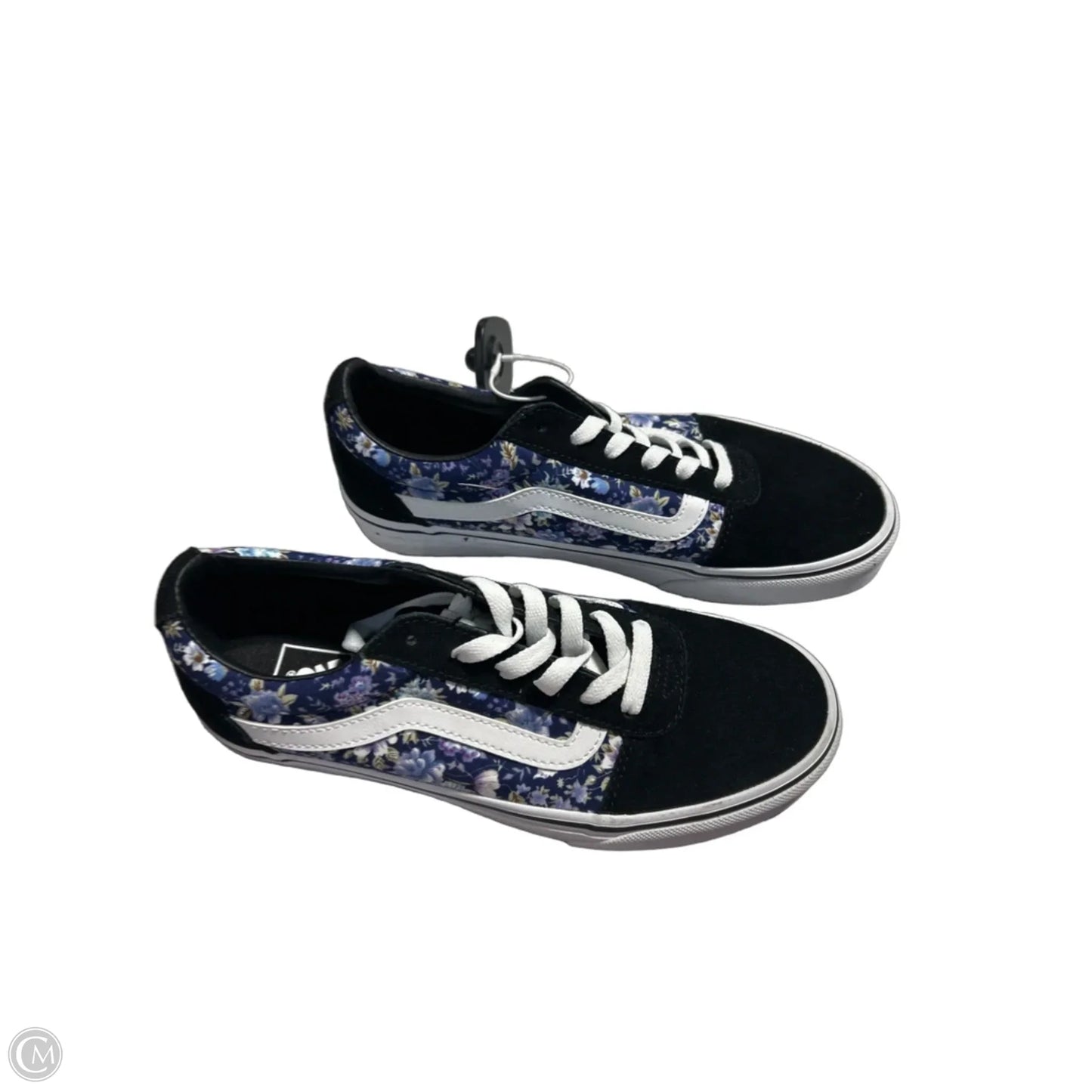 Shoes Flats By Vans In Black, Size: 8