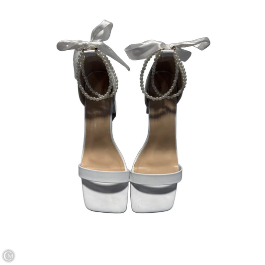 Shoes Heels Block By Cmc In White, Size: 11.5