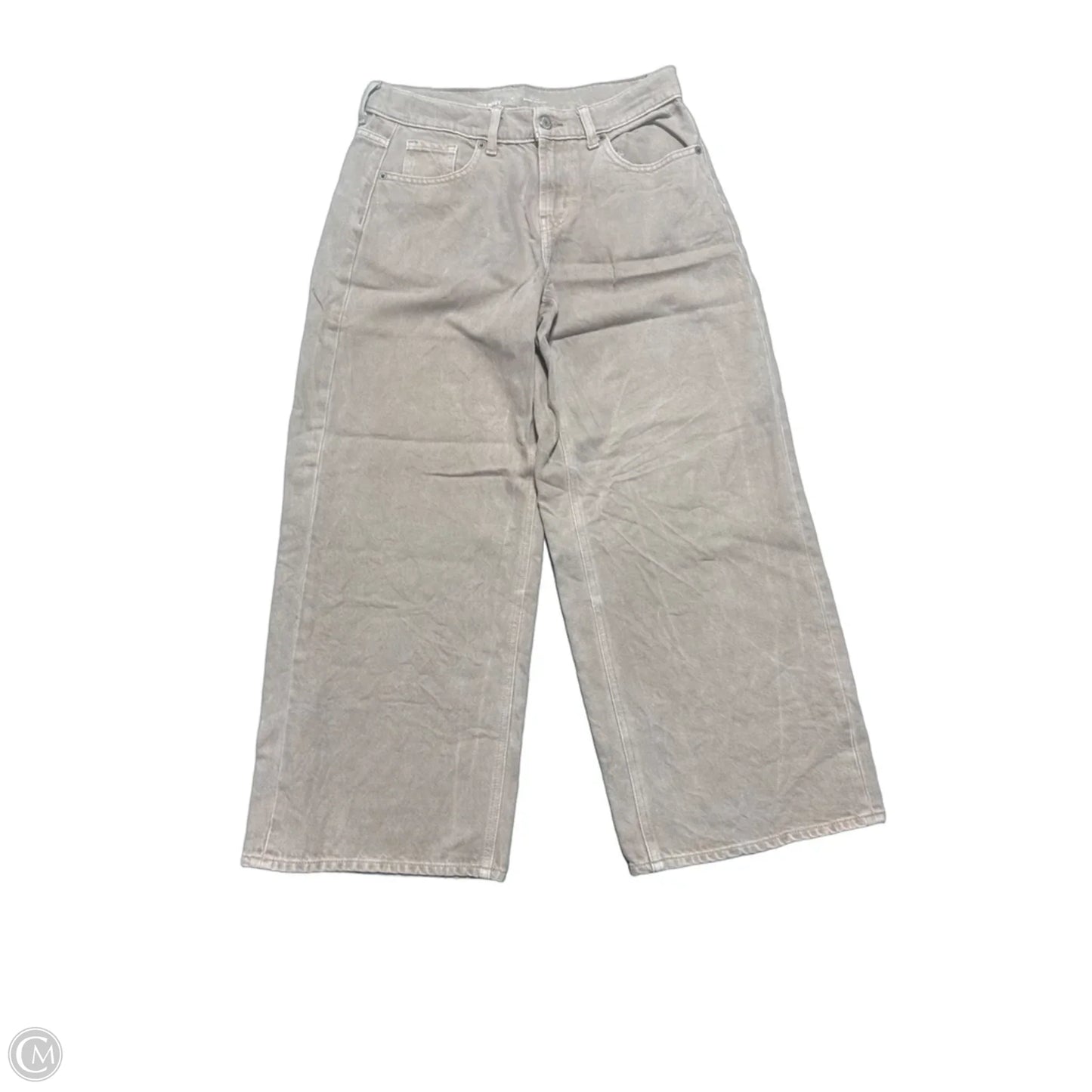 Jeans Wide Leg By Old Navy In Tan, Size: 4