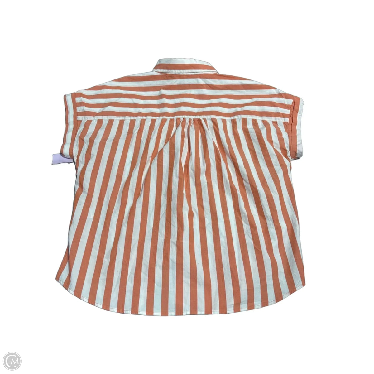 Top Short Sleeve By Kensie In Striped Pattern, Size: L