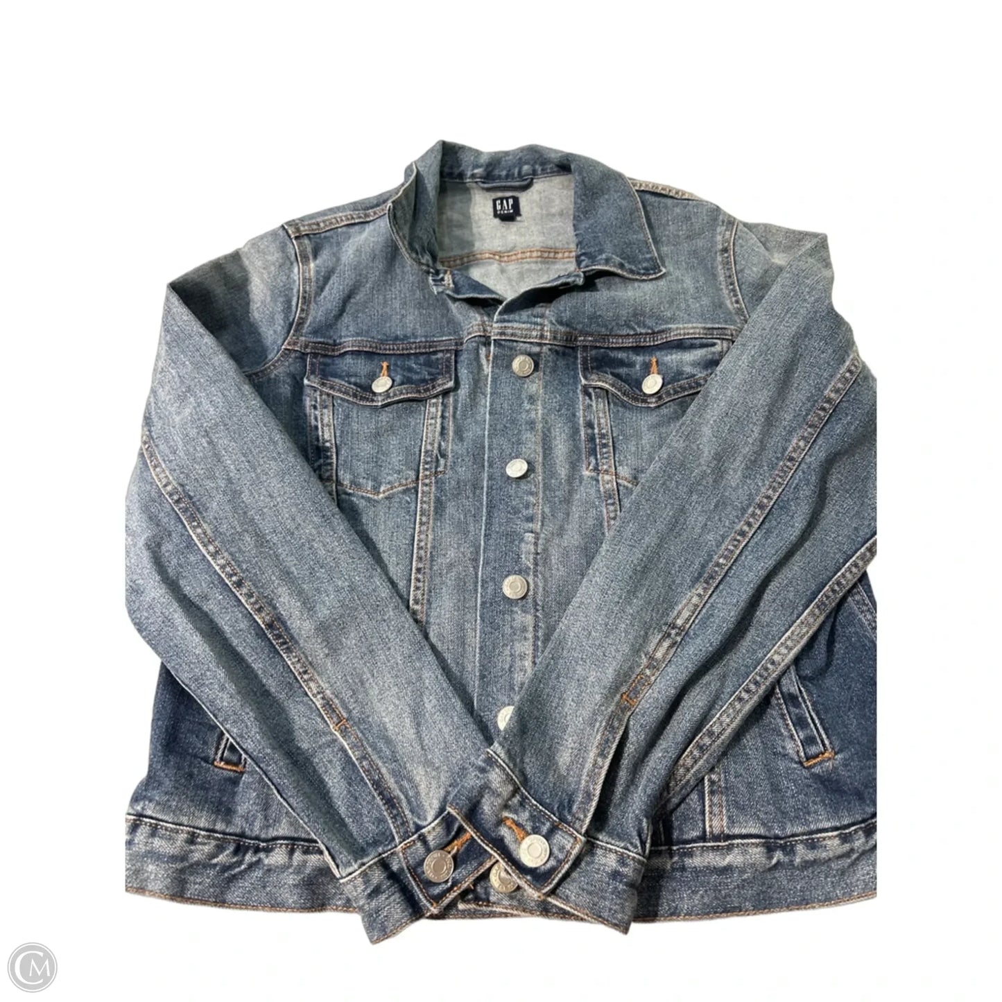 Jacket Denim By Gap In Blue, Size: L