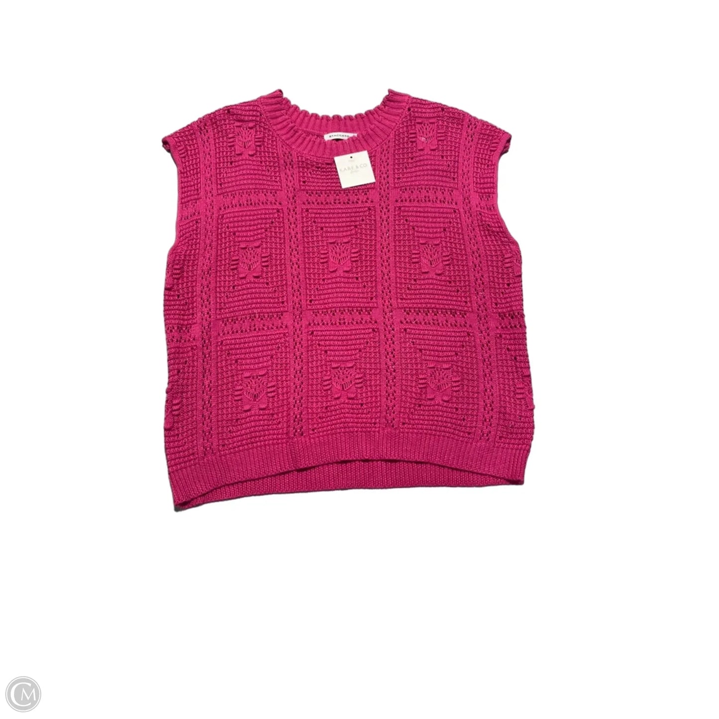 Sweater Short Sleeve By Staccato In Pink, Size: S
