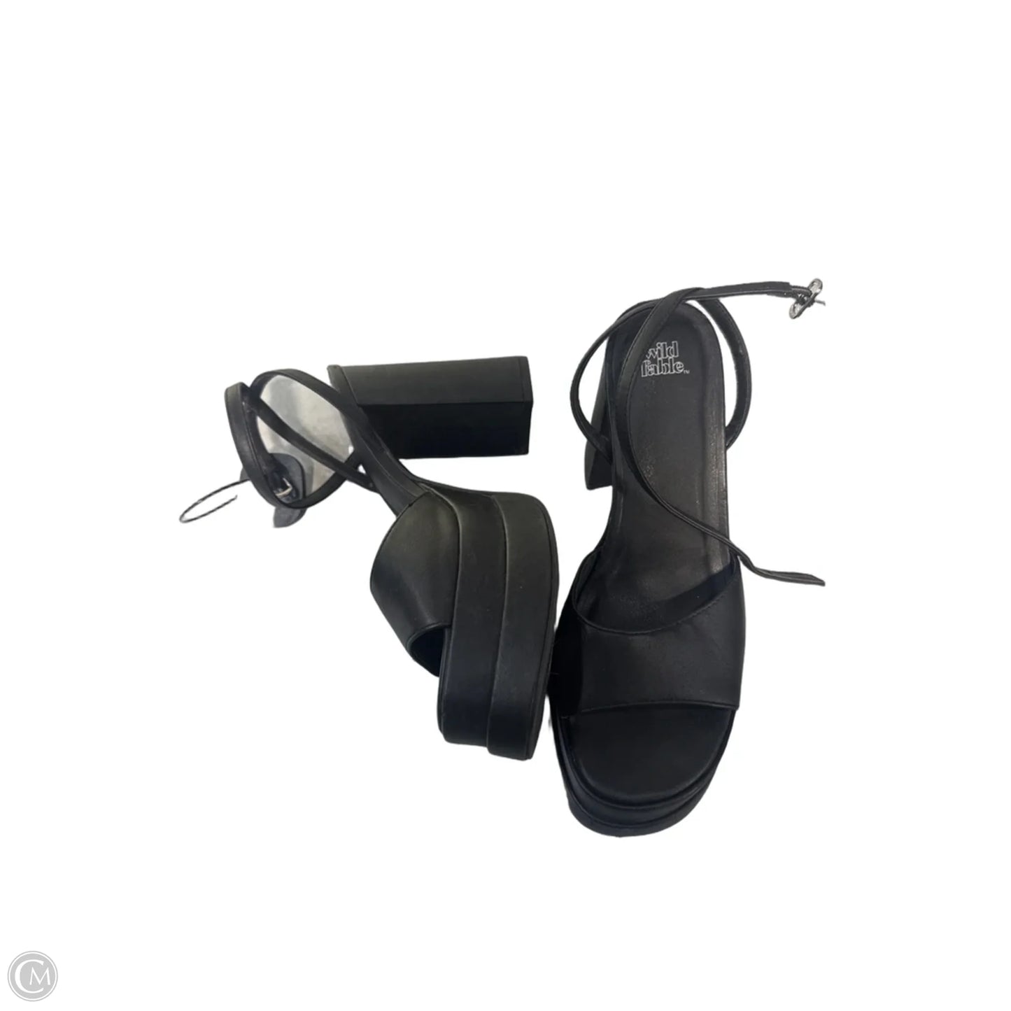 Shoes Heels Platform By Wild Fable In Black, Size: 8