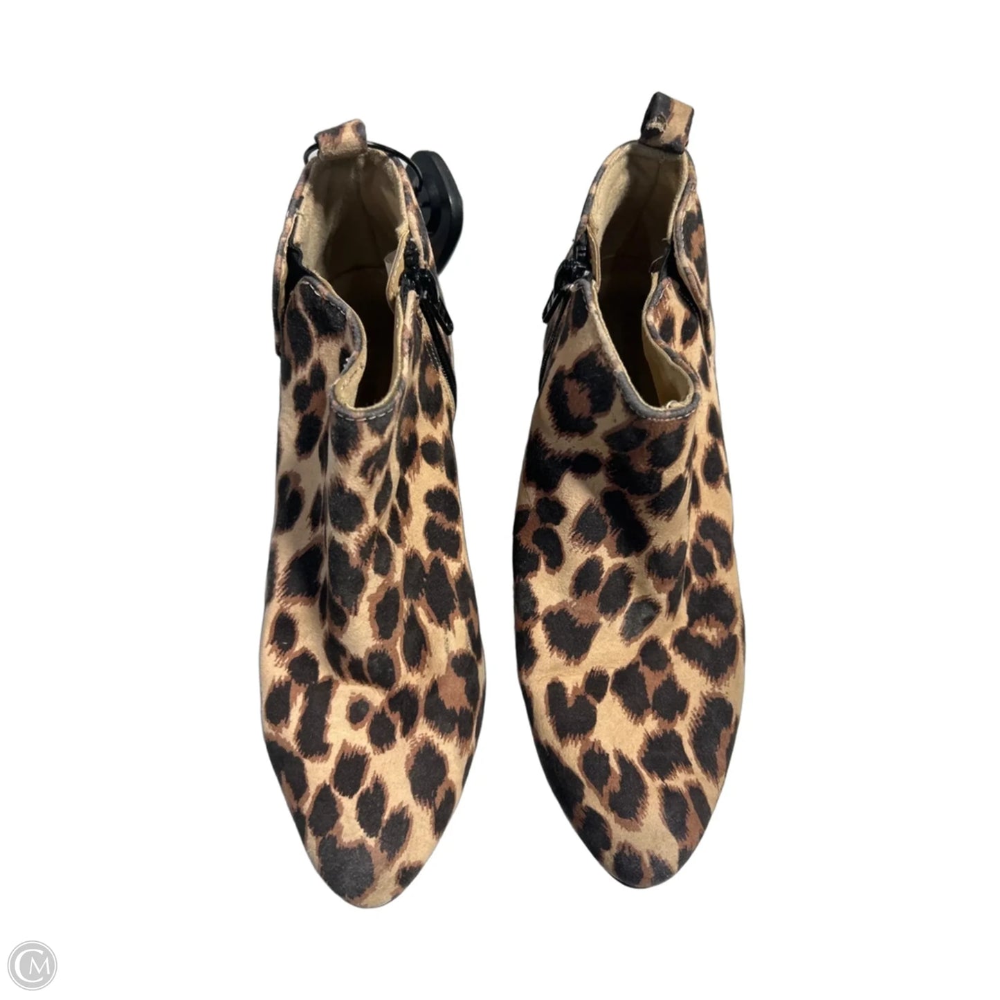Boots Ankle Heels By Old Navy In Animal Print, Size: 6