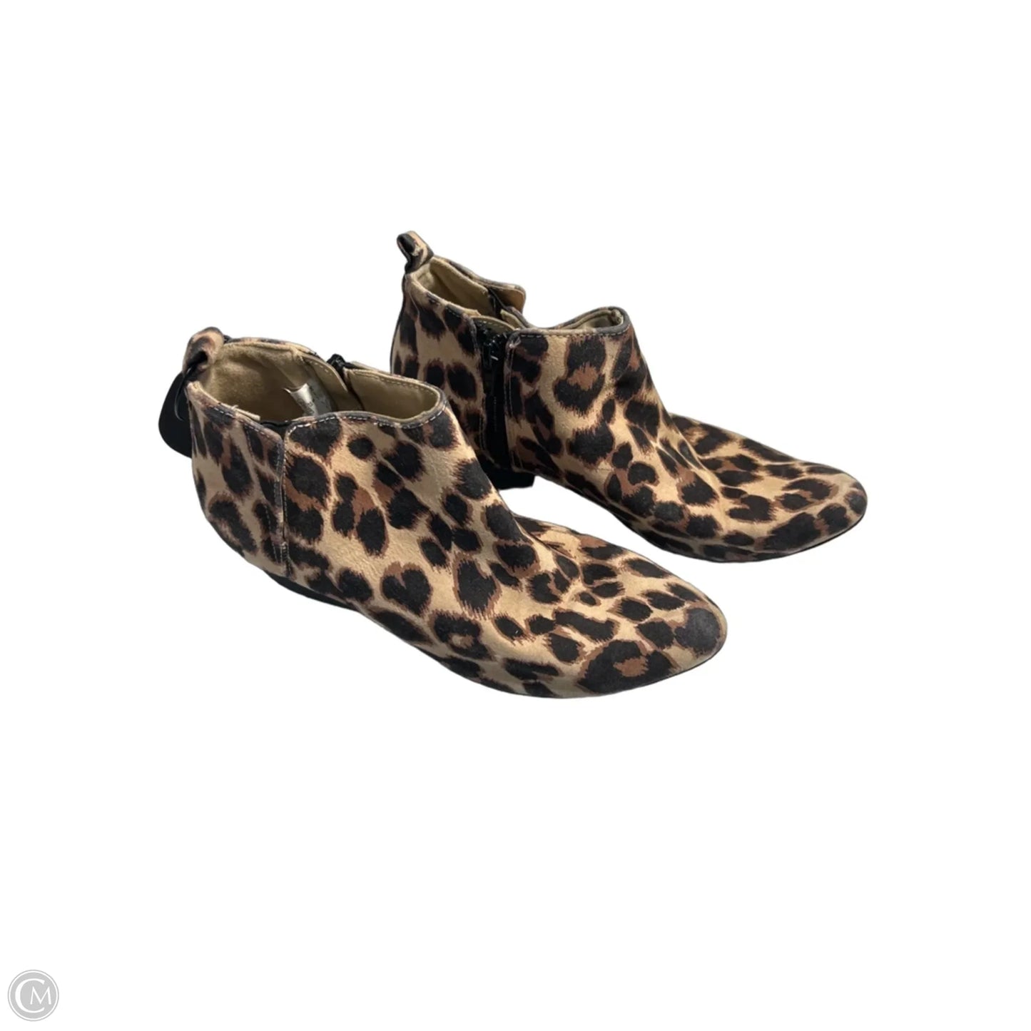 Boots Ankle Heels By Old Navy In Animal Print, Size: 6