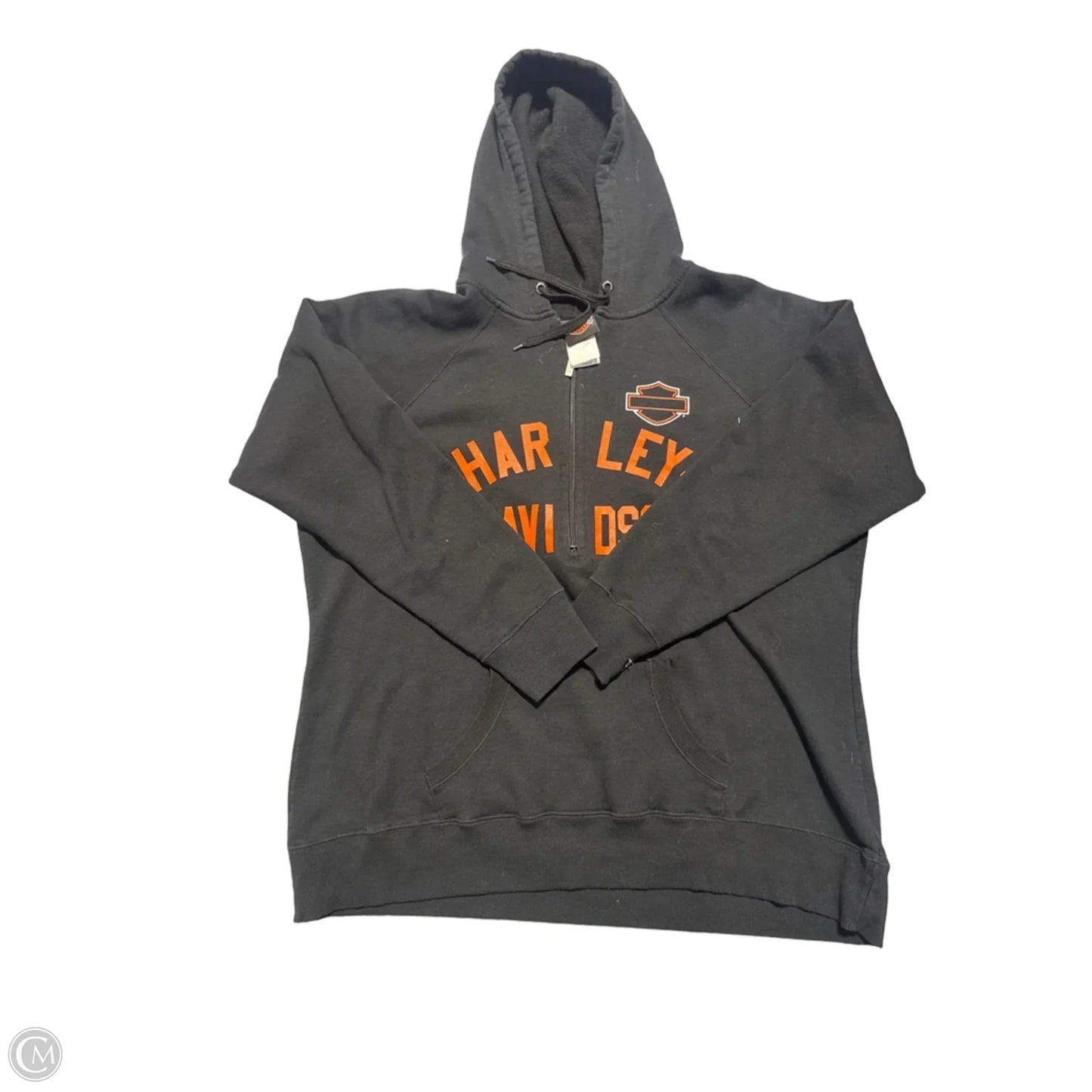 Sweatshirt Hoodie By Harley Davidson In Black, Size: Xxl