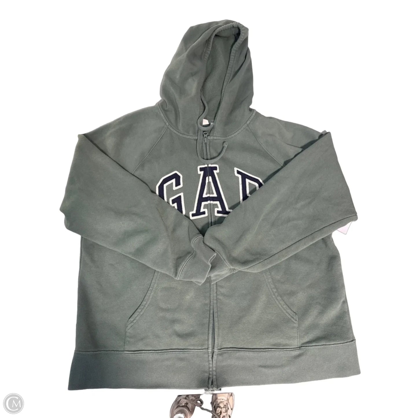 Sweatshirt Hoodie By Gap In Green, Size: Xl