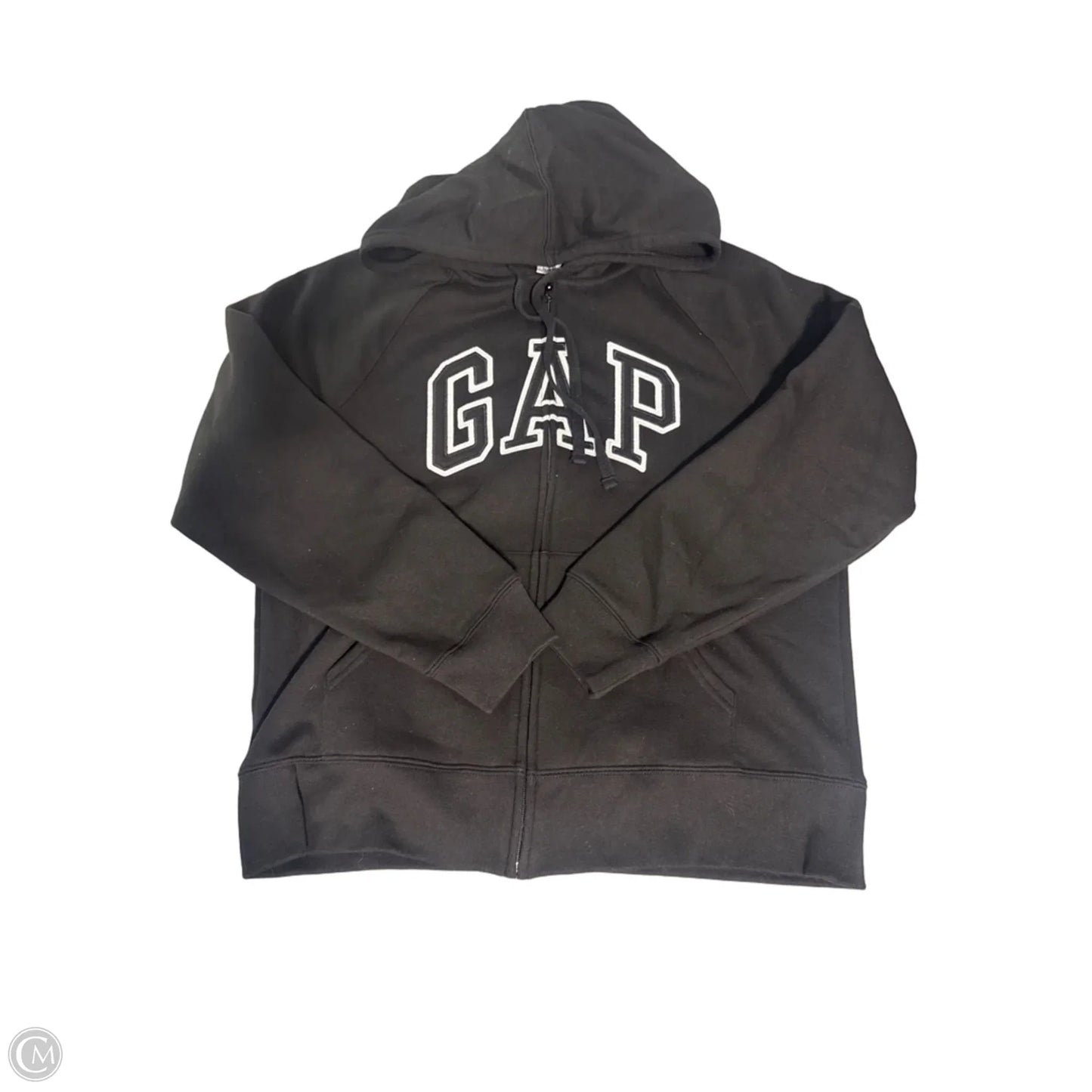 Sweatshirt Hoodie By Gap In Black, Size: L