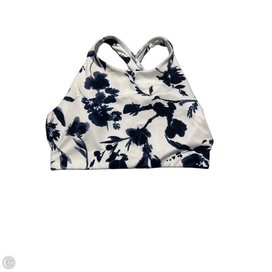 Athletic Bra By Athleta In Blue & White, Size: S