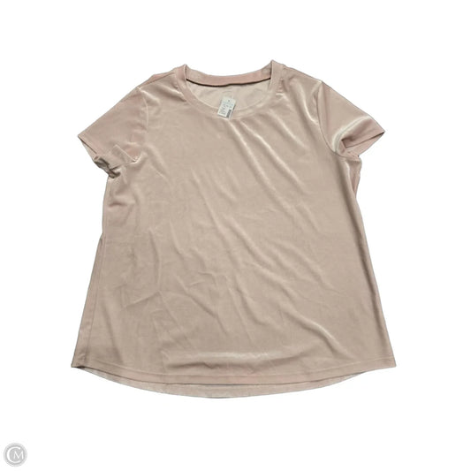 Top Short Sleeve By Maurices In Pink, Size: Xl