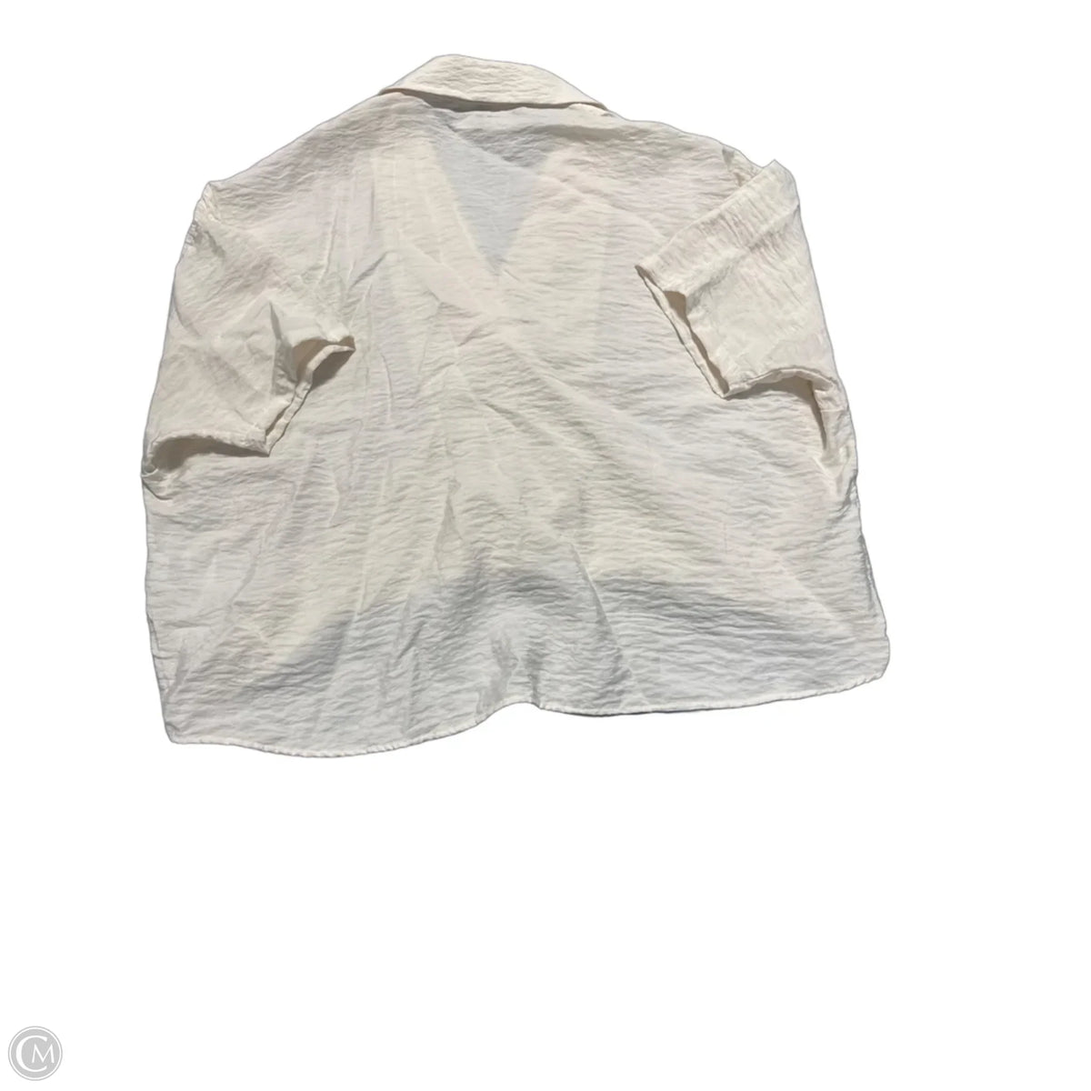 Top Short Sleeve By Anthropologie In White, Size: S