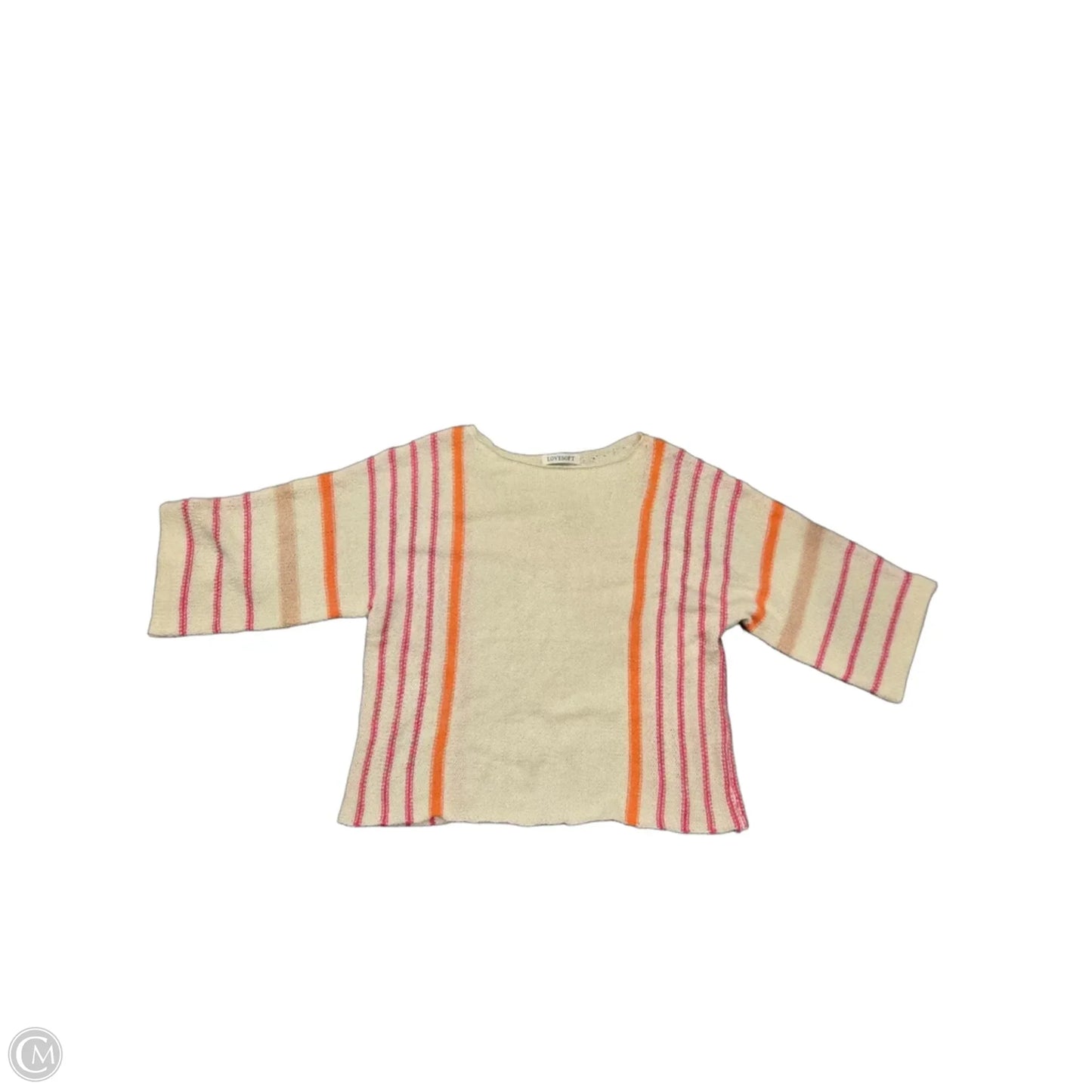Sweatshirt Crewneck By Lovestitch In Tan, Size: S