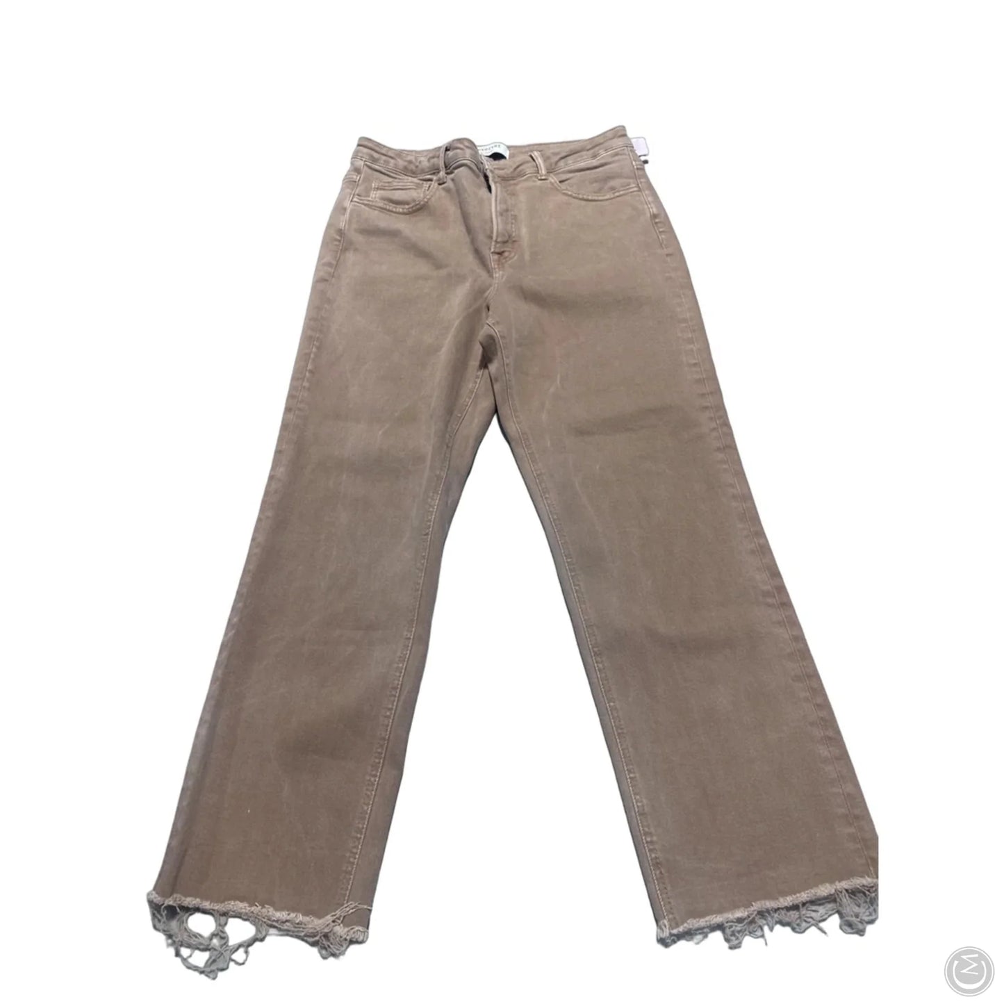 Jeans Straight By Lovervet In Tan, Size: 14