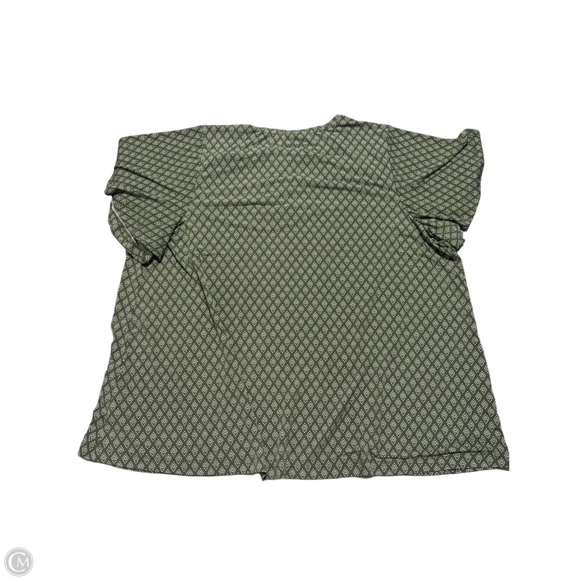Top Short Sleeve By Lane Bryant In Green, Size: 3x