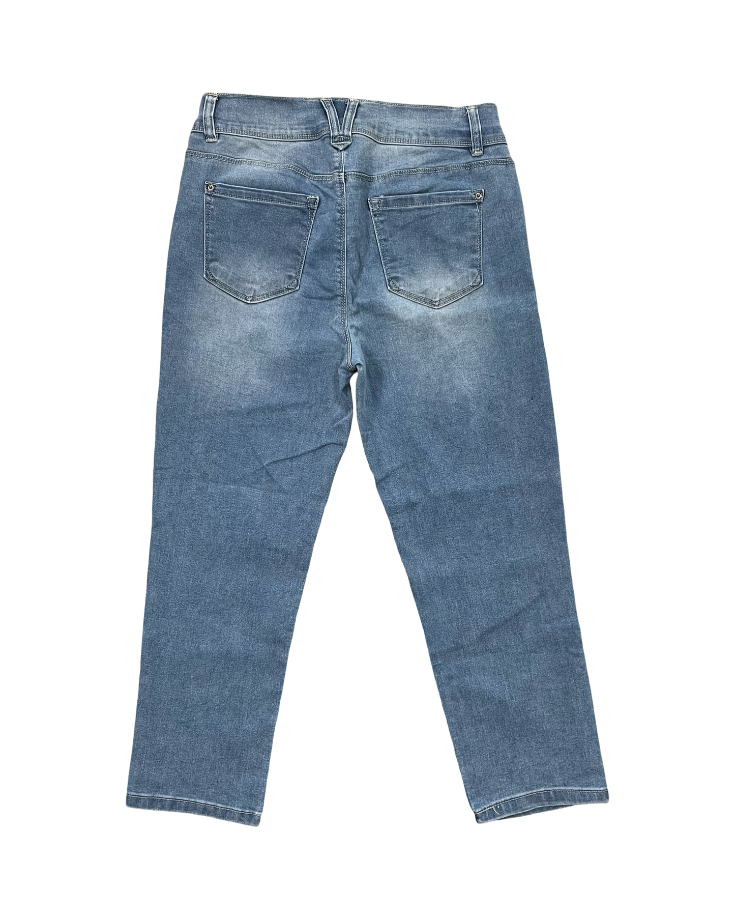 Jeans Boot Cut By Curve Appeal In Blue Denim, Size:10