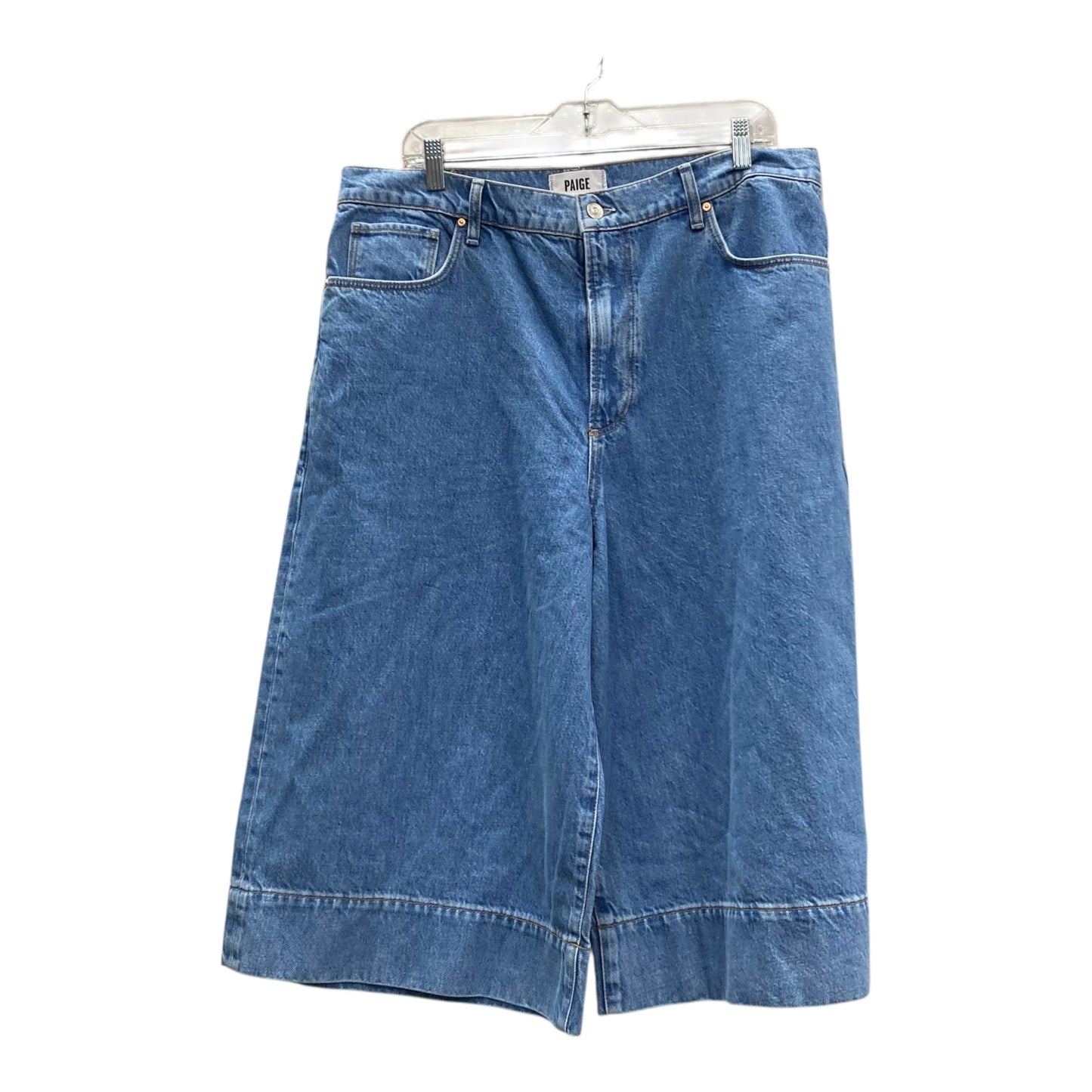 Capris By Paige In Blue Denim, Size:14