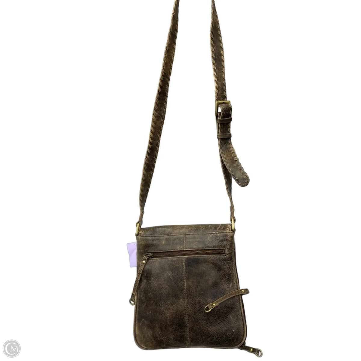 Crossbody Leather By Cmc, Size: Medium