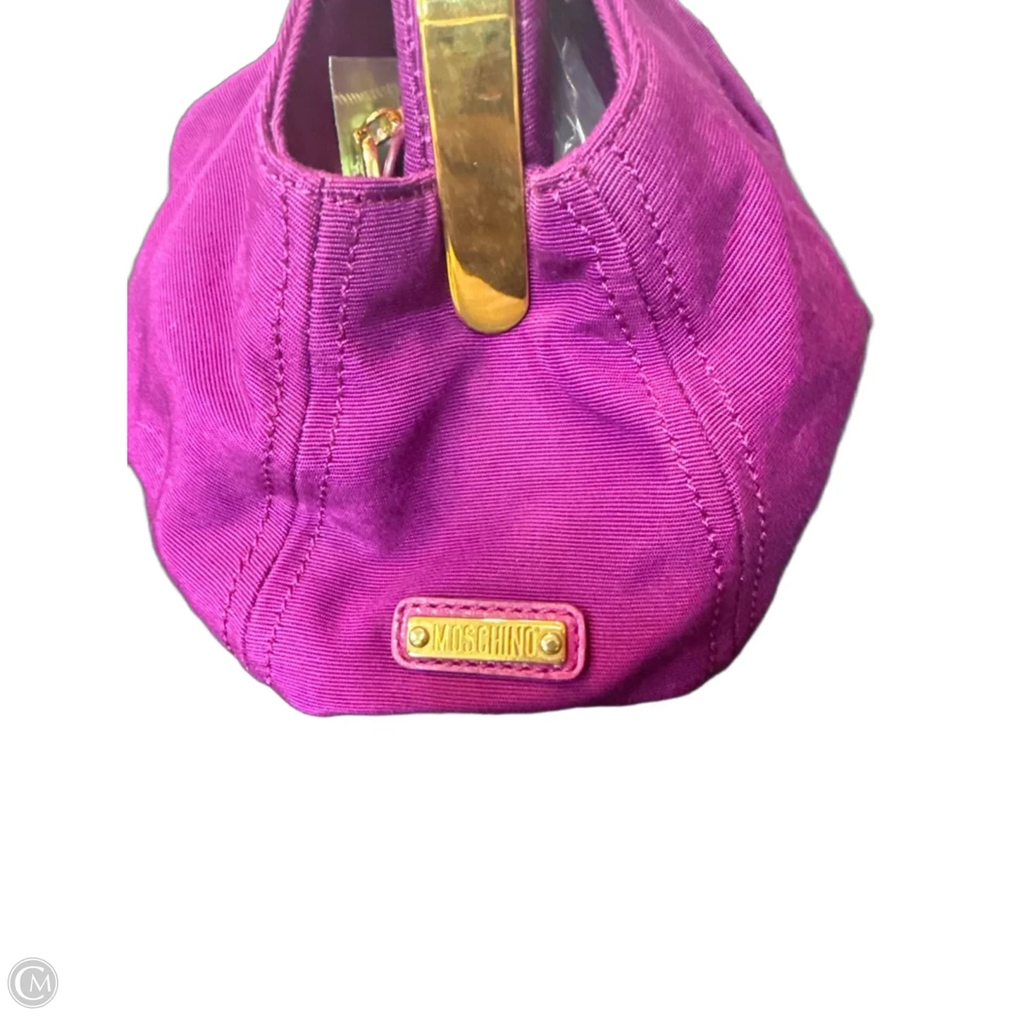 Clutch Luxury Designer By Moschino, Size: Small