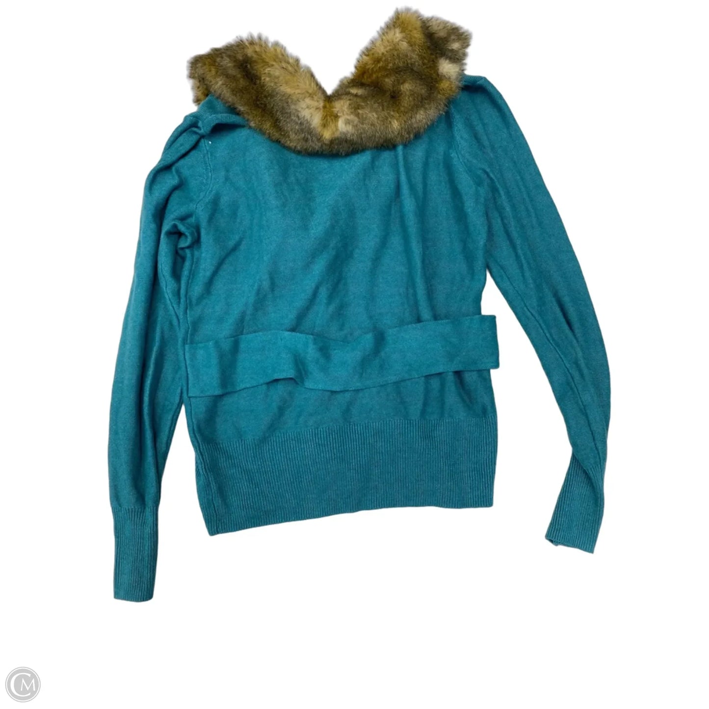 Sweater Cardigan By Cabi In Teal, Size: M