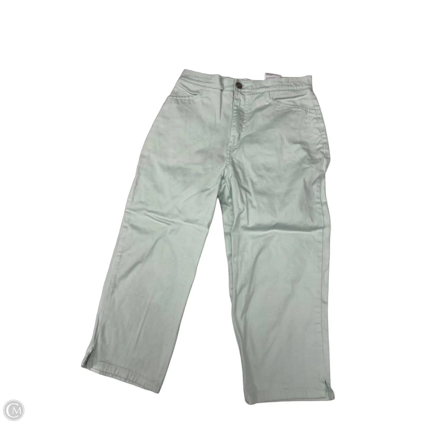 Pants Cropped By Bill Blass In Aqua, Size: 4p