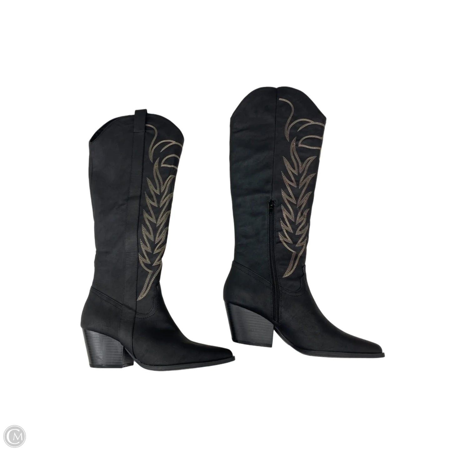 Boots Knee Heels By Qupid In Black, Size: 8.5