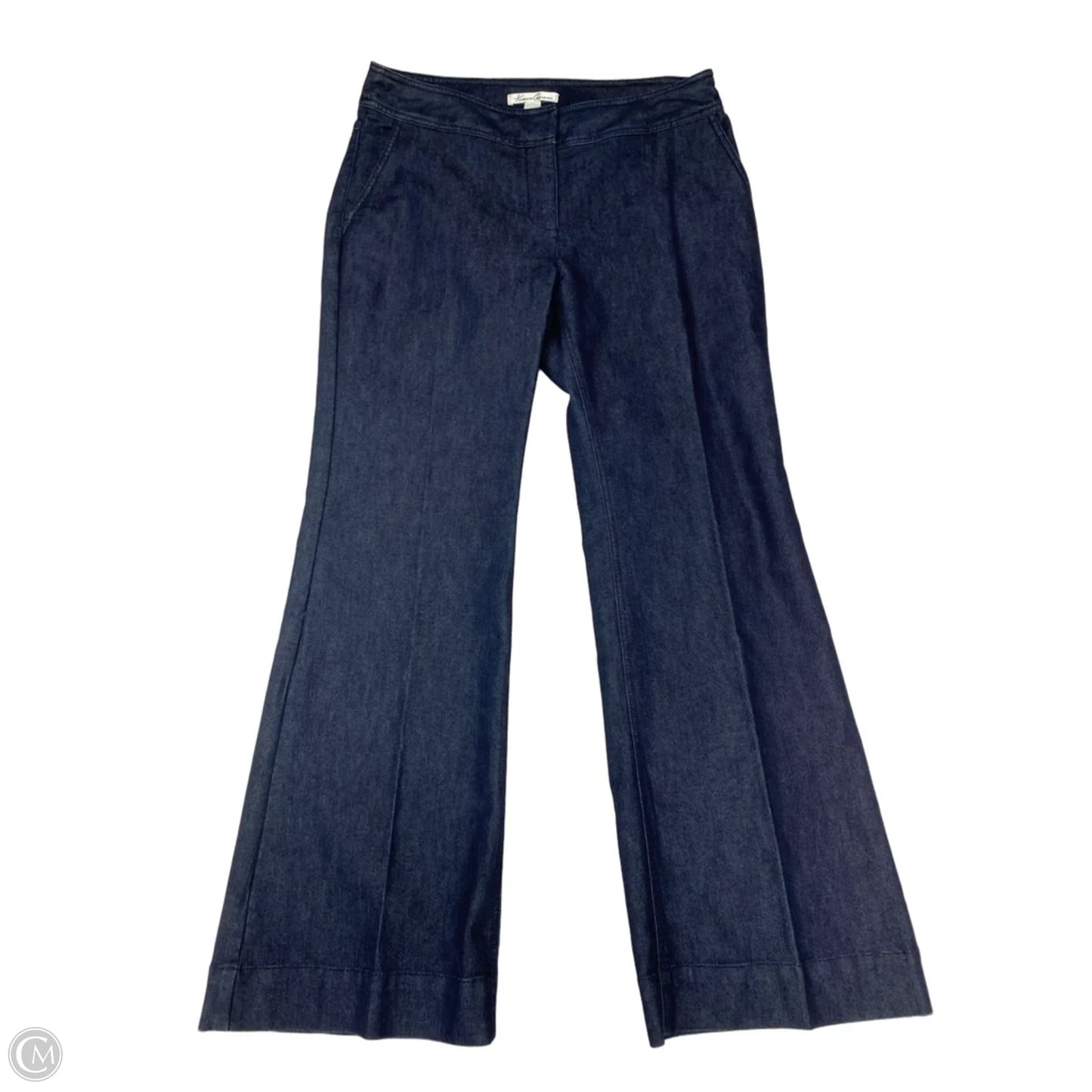 Jeans Wide Leg By Kenneth Cole In Blue Denim, Size: 8p