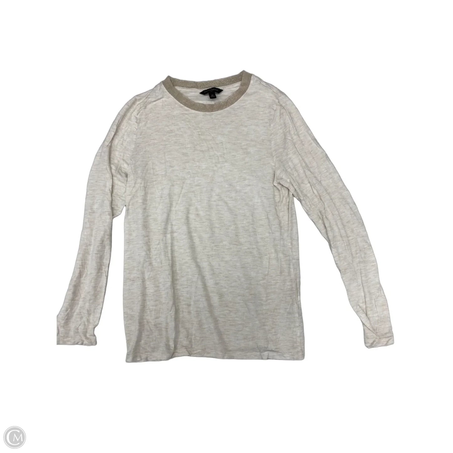 Top Long Sleeve By Banana Republic In Gold & Tan, Size: M