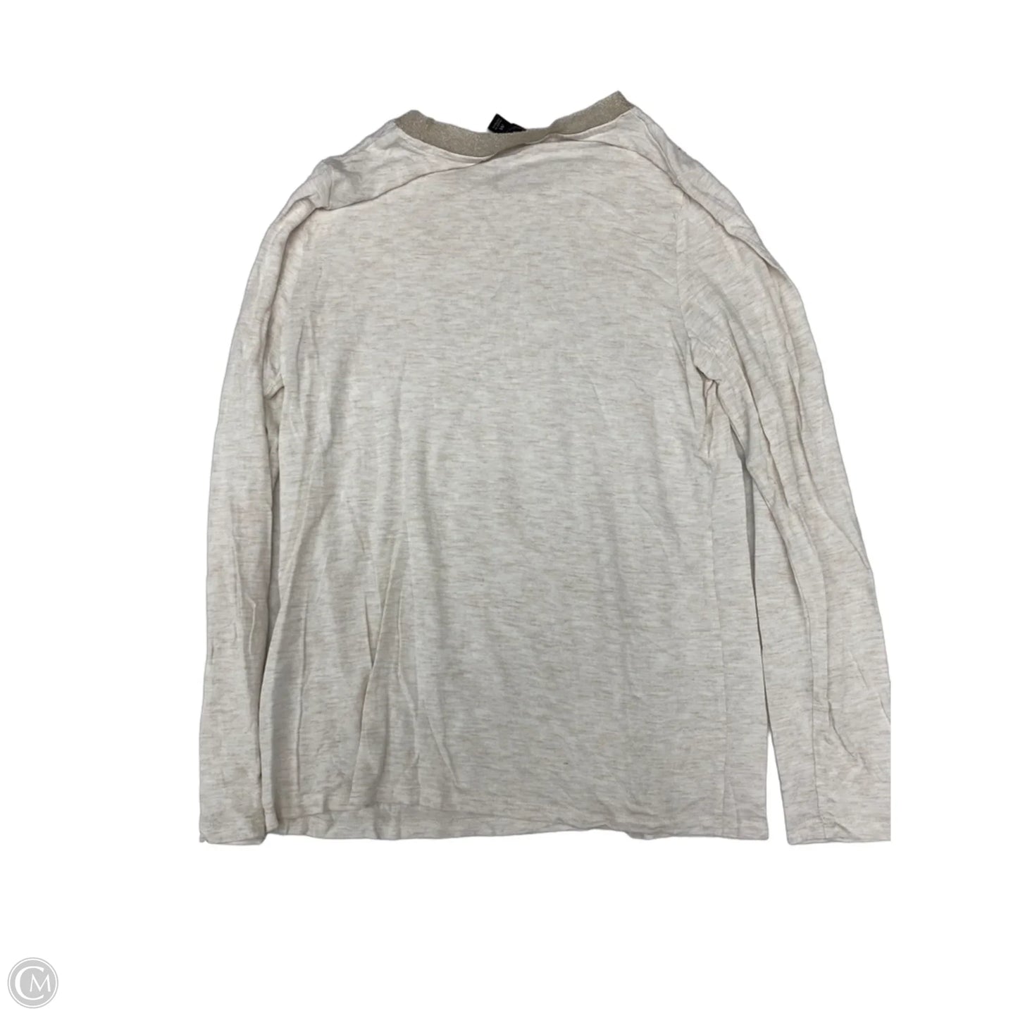 Top Long Sleeve By Banana Republic In Gold & Tan, Size: M