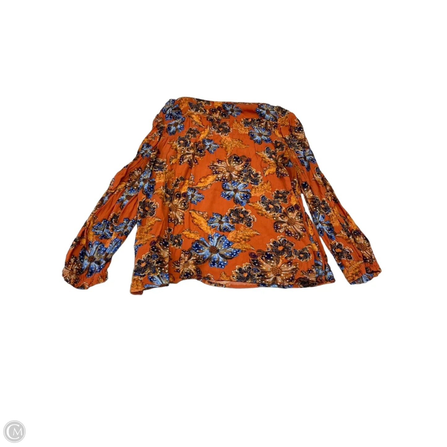 Top Long Sleeve By Old Navy In Blue & Orange, Size: Xl