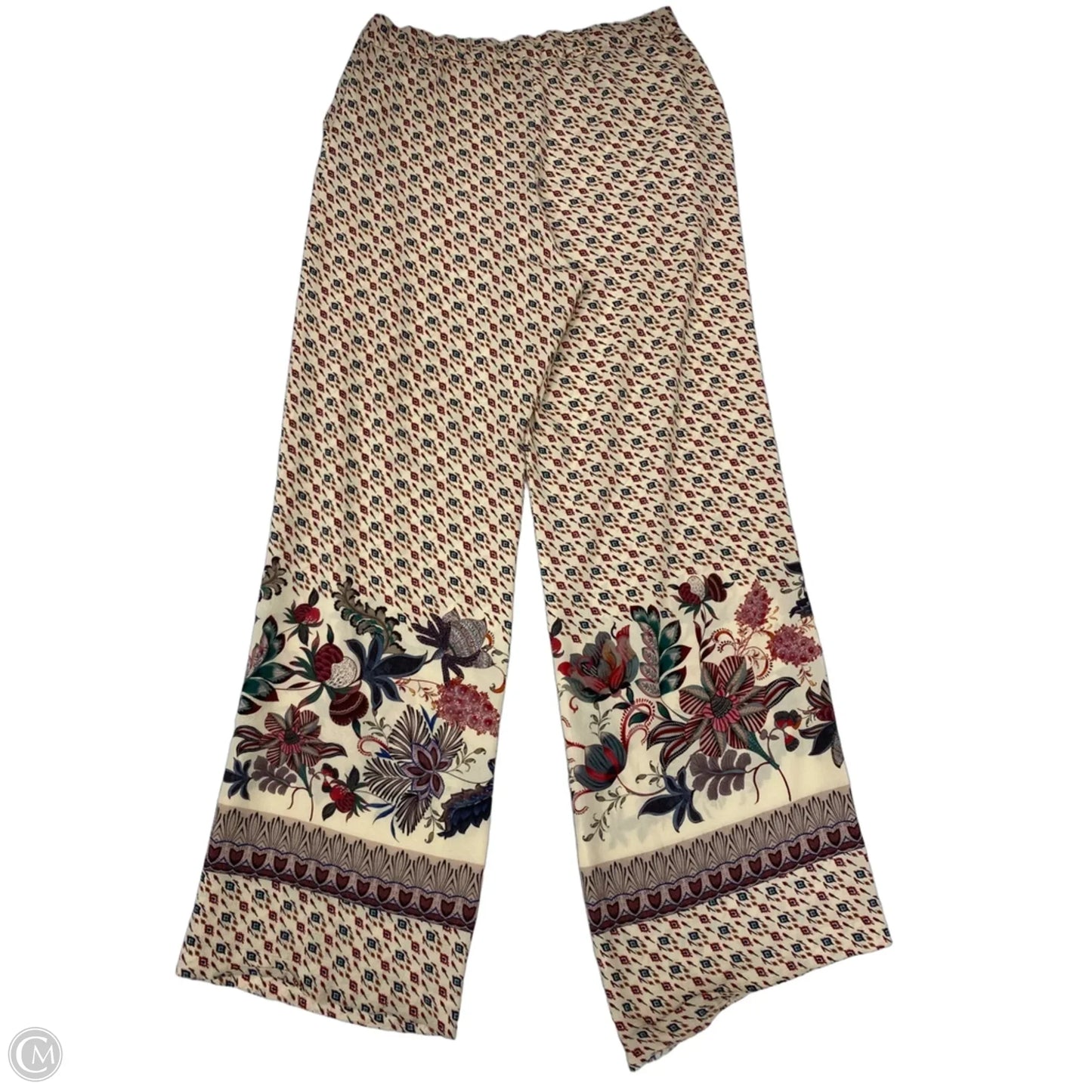 Pants Wide Leg By Sisley In Red & Tan, Size: 6