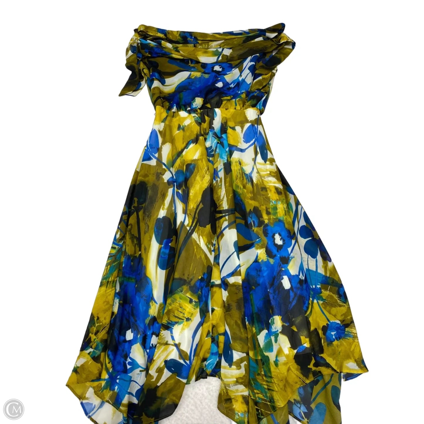 Dress Casual Maxi By London Times In Blue & Green, Size: S