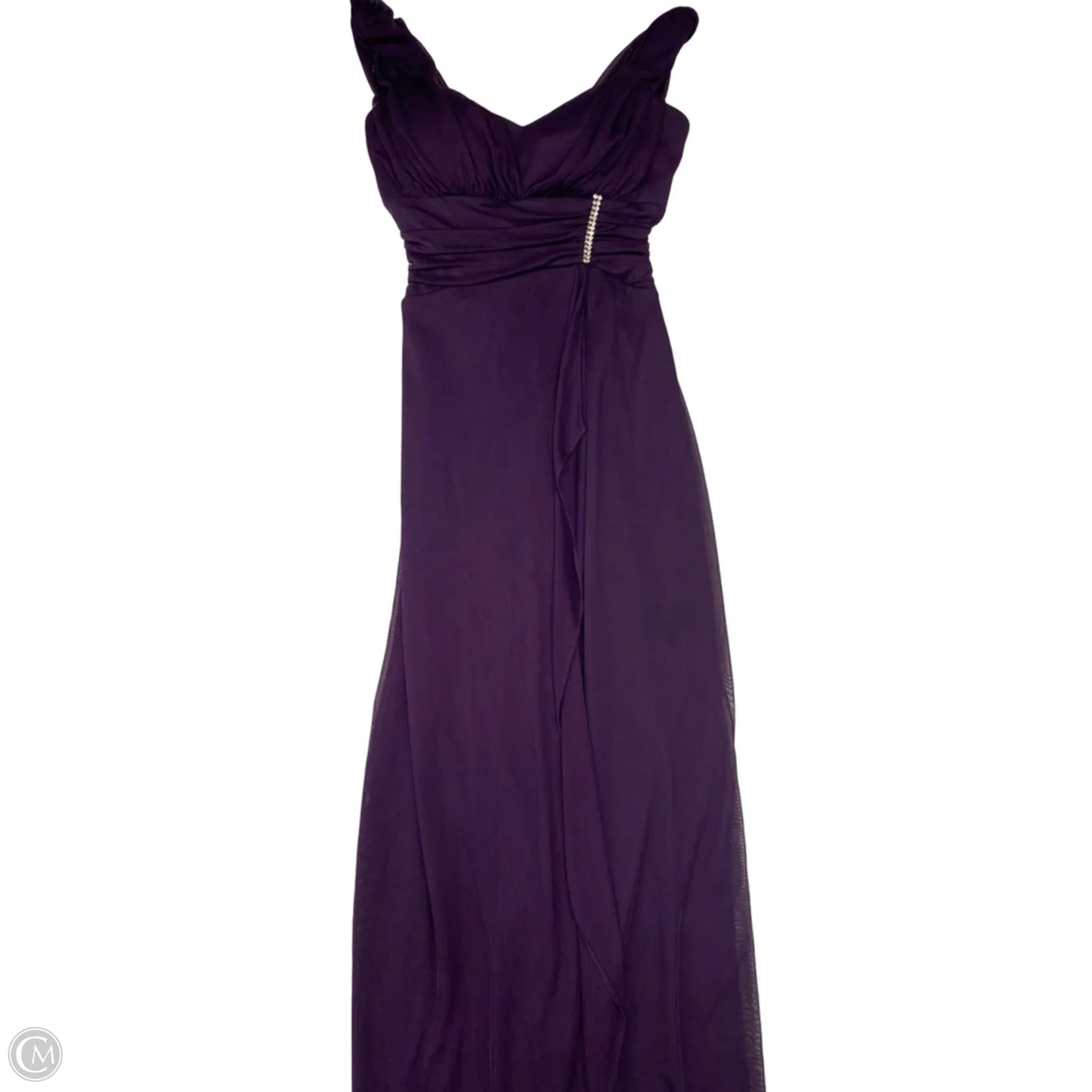 Dress Party Long By Betsy And Adam In Purple, Size: Xs