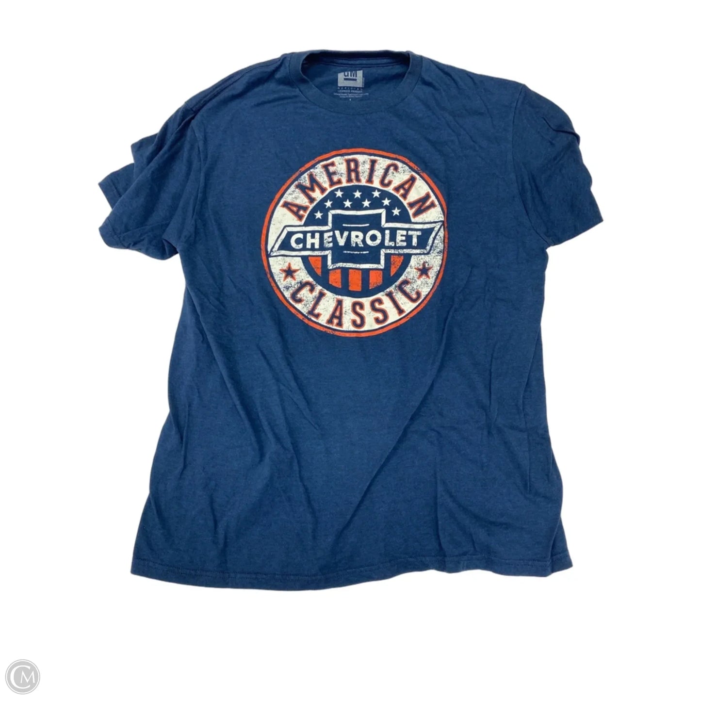 Top Short Sleeve By Cme In Navy, Size: L