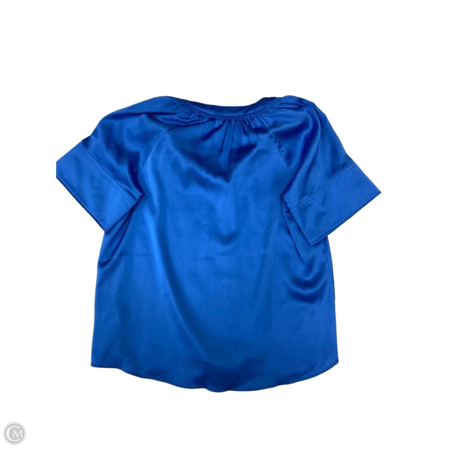 Blouse Short Sleeve By Worthington In Blue, Size: S