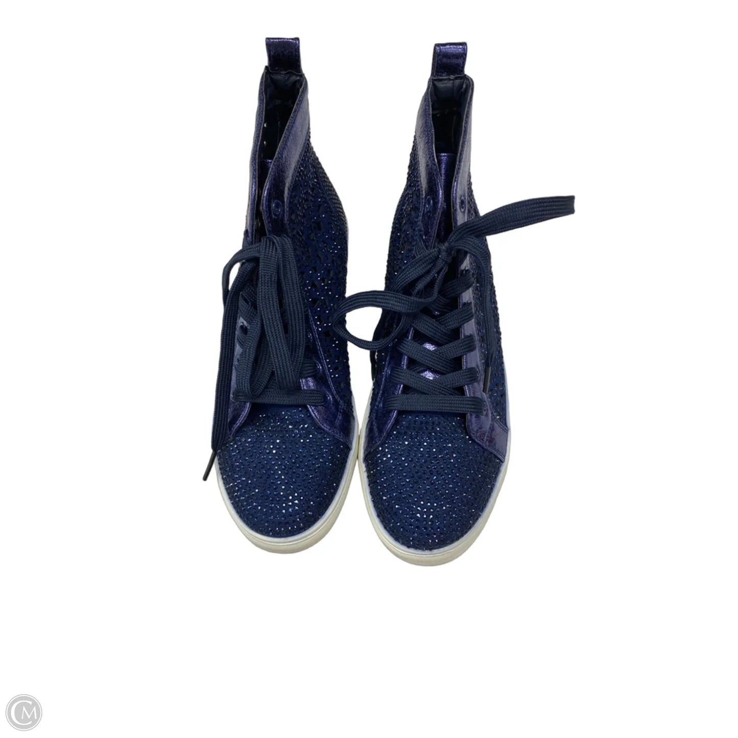 Shoes Sneakers By Clothes Mentor In Navy, Size: 8.5