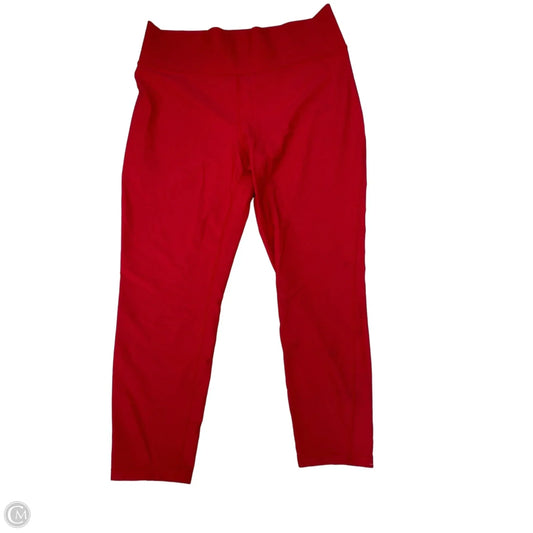 Athletic Leggings By Xersion In Red, Size: Xxl