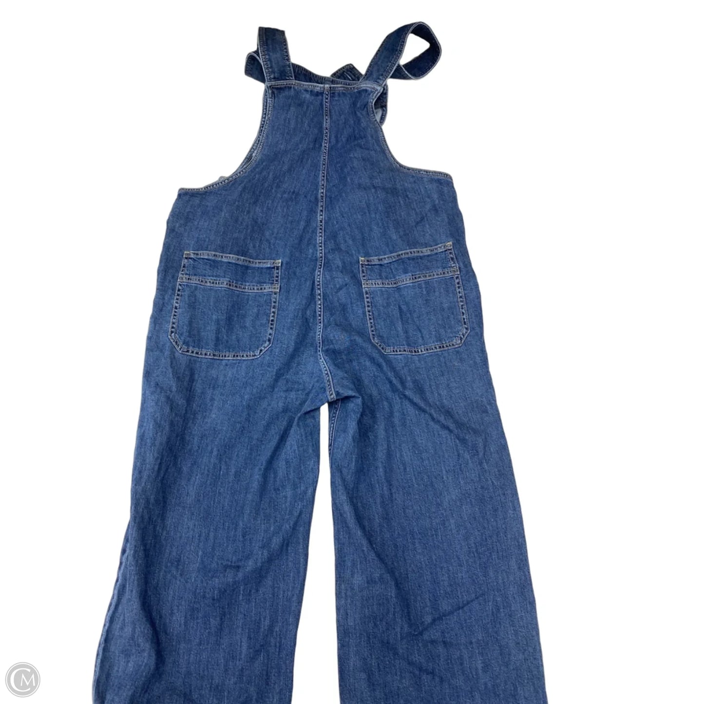 Overalls By Clothes Mentor In Blue Denim, Size: L