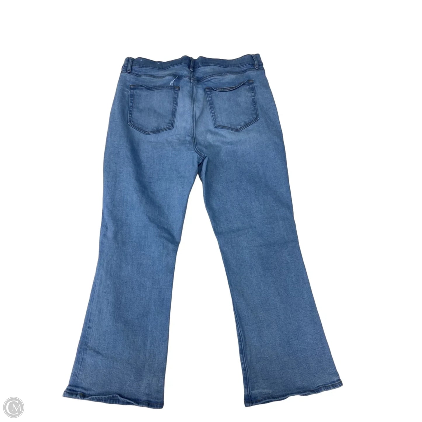 Jeans Cropped By Loft In Blue Denim, Size: 14