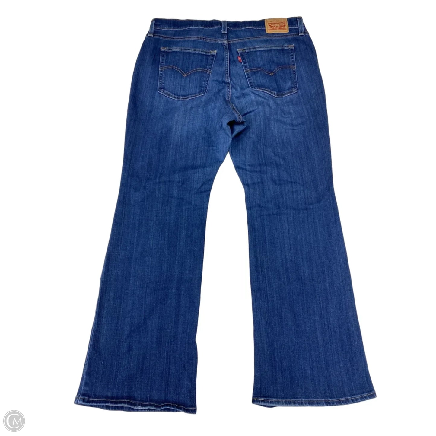 Jeans Flared By Levis In Blue Denim, Size: 18