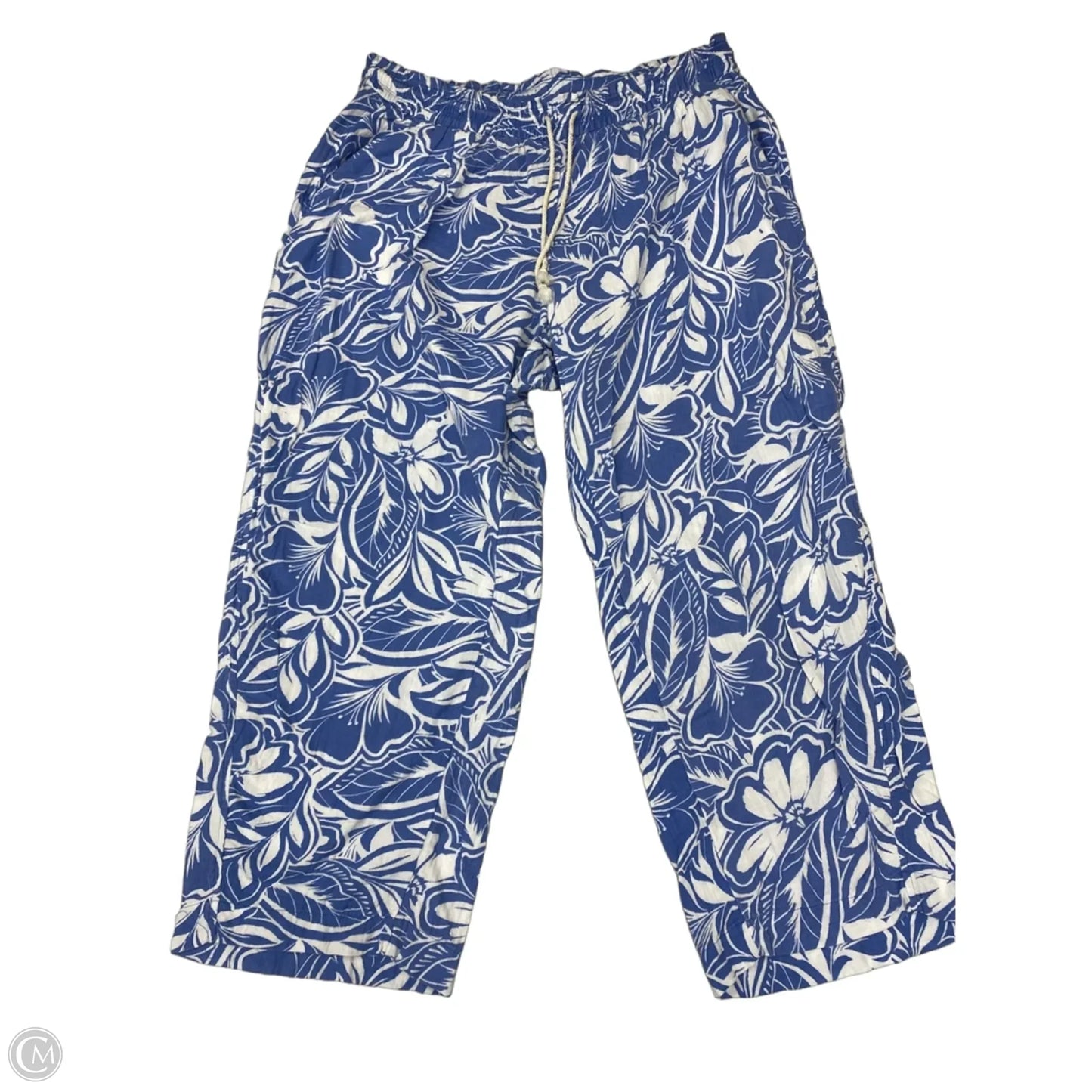 Pants Wide Leg By Old Navy In Blue & White, Size: Xl