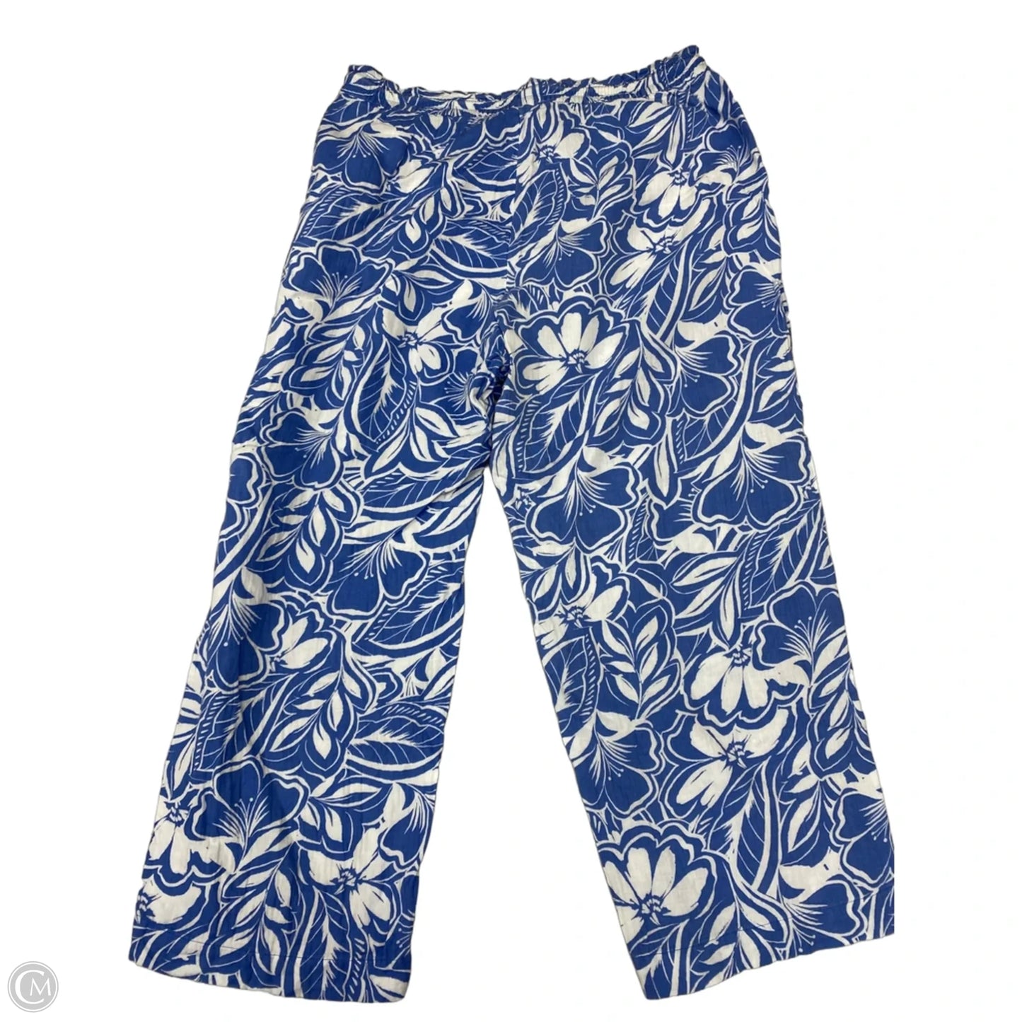 Pants Wide Leg By Old Navy In Blue & White, Size: Xl