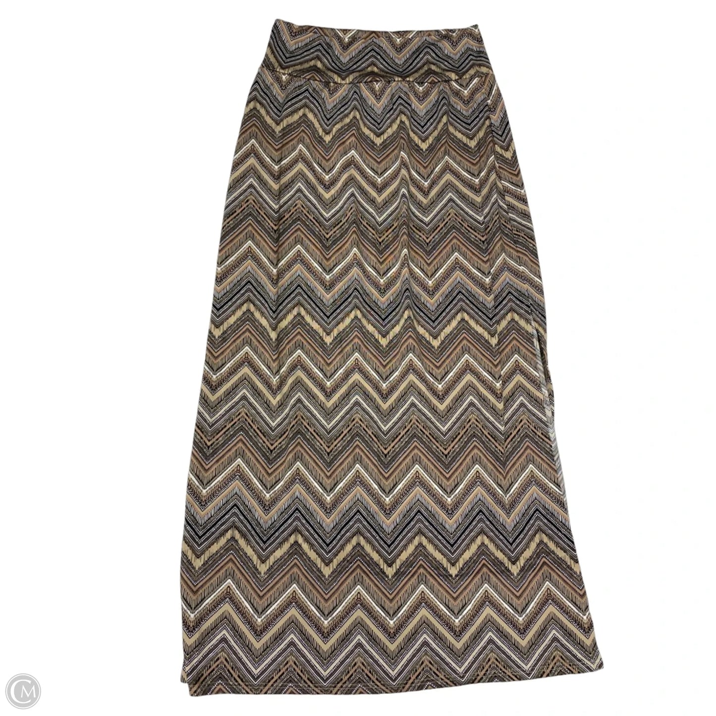 Skirt Maxi By Agb In Black & Tan, Size: M