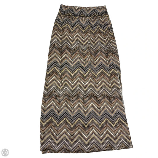 Skirt Maxi By Agb In Black & Tan, Size: M