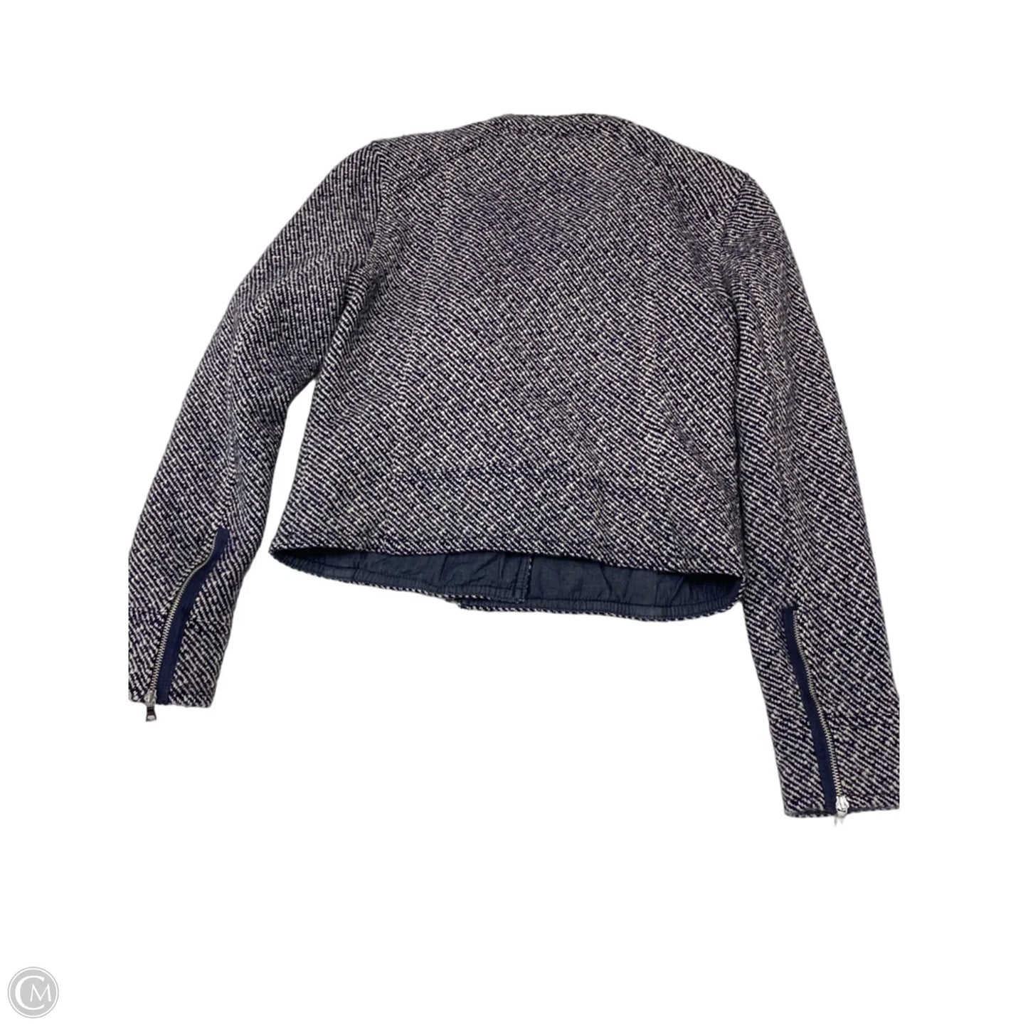 Jacket Moto By Gap In Blue, Size: S